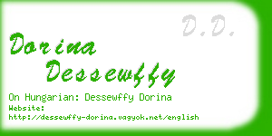 dorina dessewffy business card